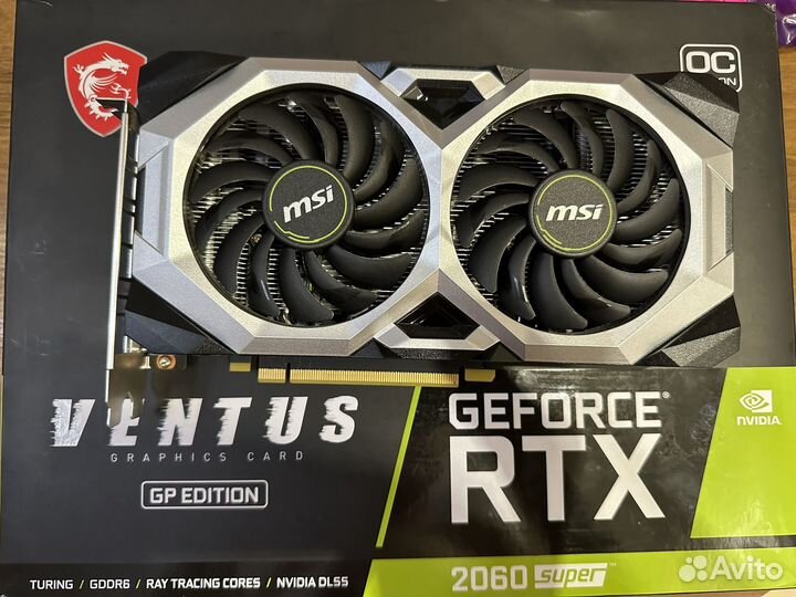 Видеокарта MSI RTX 2060 Super 8gb