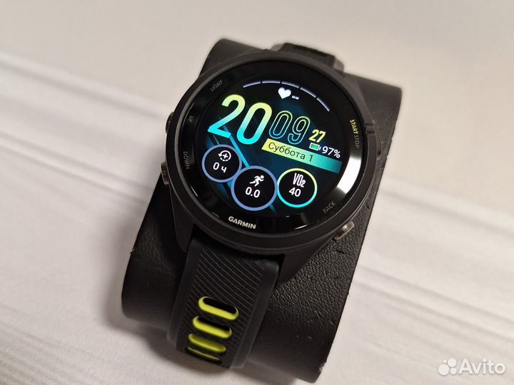 Часы Garmin Forerunner 265S Black/amp yellow идеал