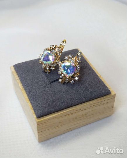 Серьги золото медицинское