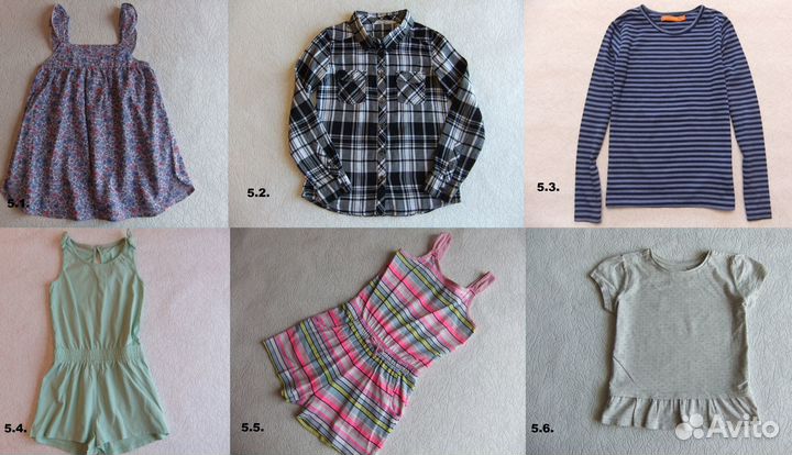 Брендовые вещи на девочку 128