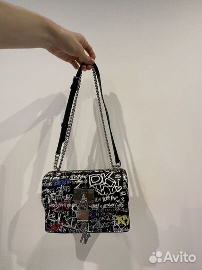 Сумка dkny elissa graffiti кроссбоди