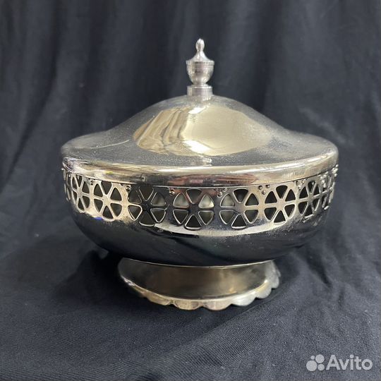 Сахарница Конфетница Ваза мнц Мельхиор СССР