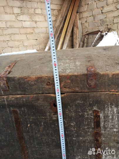 Сундук деревянный старинный большой