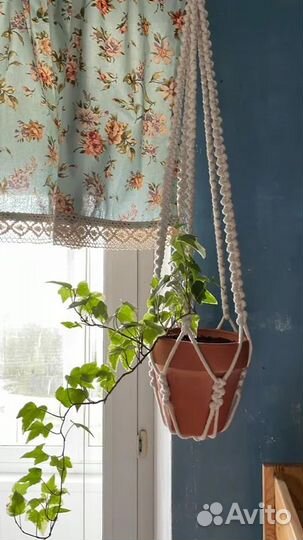 Кашпо подвесное макраме