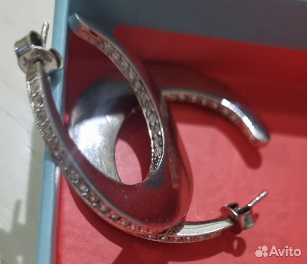 Серьги из серебра с феонитами