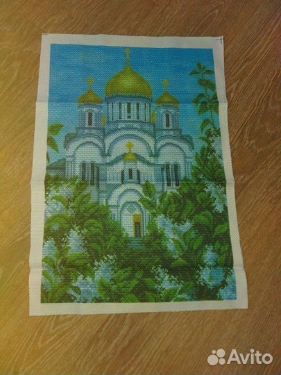 Канва с нанесенным рисунком для вышивки