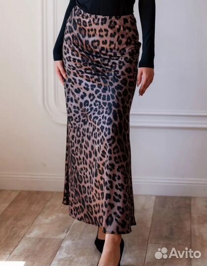 Юбка леопардовая