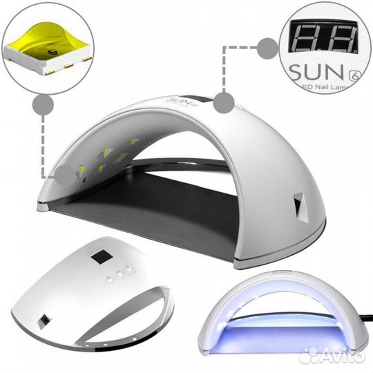 Лампа для сушки Sun 6 Sun6 48W/ Гарантия/ Оригинал
