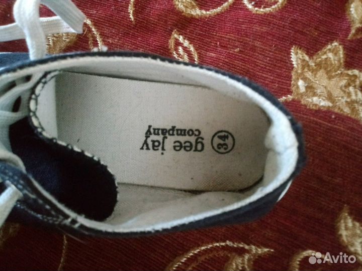 Кеды подростковые 34размер