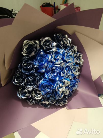 Букет из атласных лент