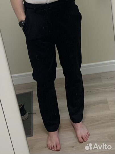 Брюки прямые со средней посадкой мужские зимние