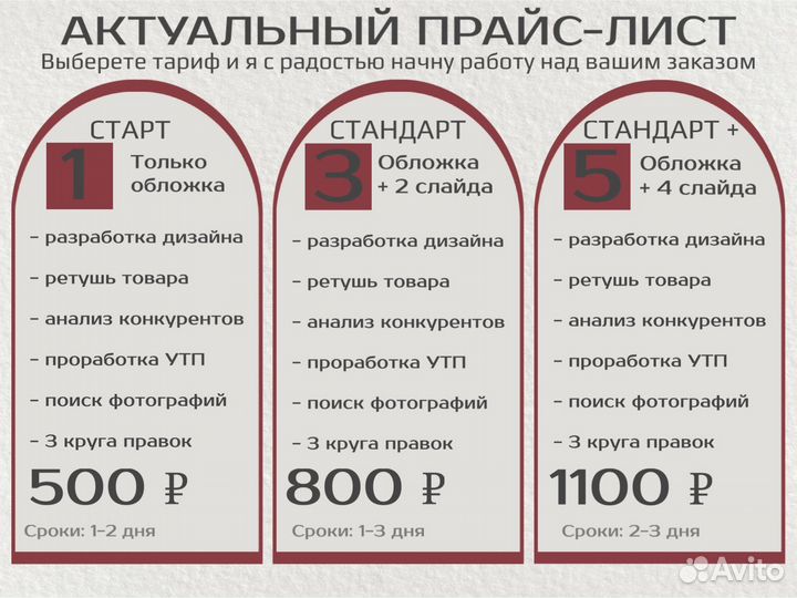 Инфографика для маркетплейсов WB/ozon