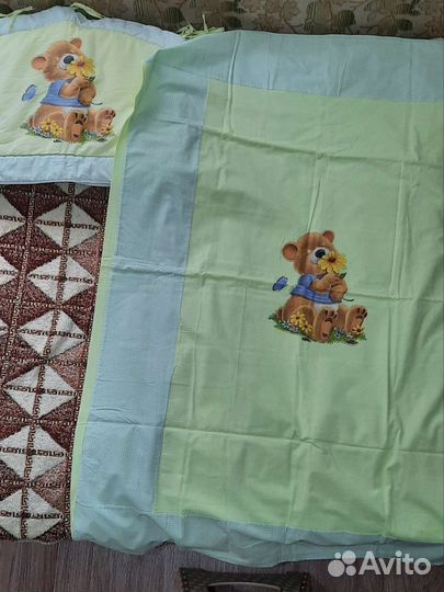 Бортики и балдахин в кроватку