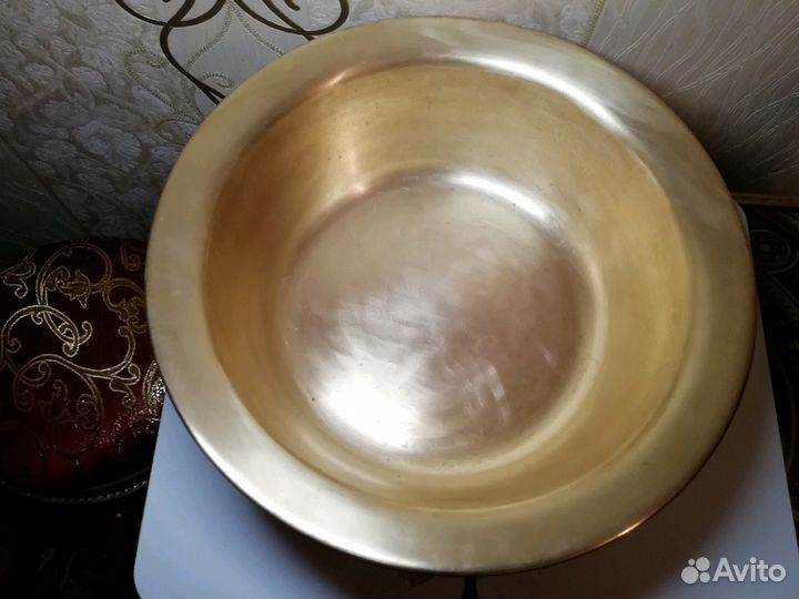 Таз медный, латунный СССР. клеймо