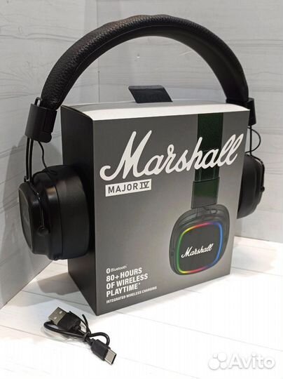 Беспроводные наушники marshall major iv black #129