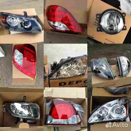 Фара правая темная для nissan almera (2003-2023)