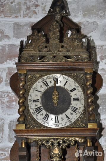 Часы старинные настенные, с боем