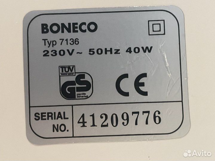 Увлажнитель воздуха boneco 7136 б/у