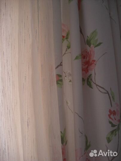 Органза на шторной ленте 4,0*2,7м, новая