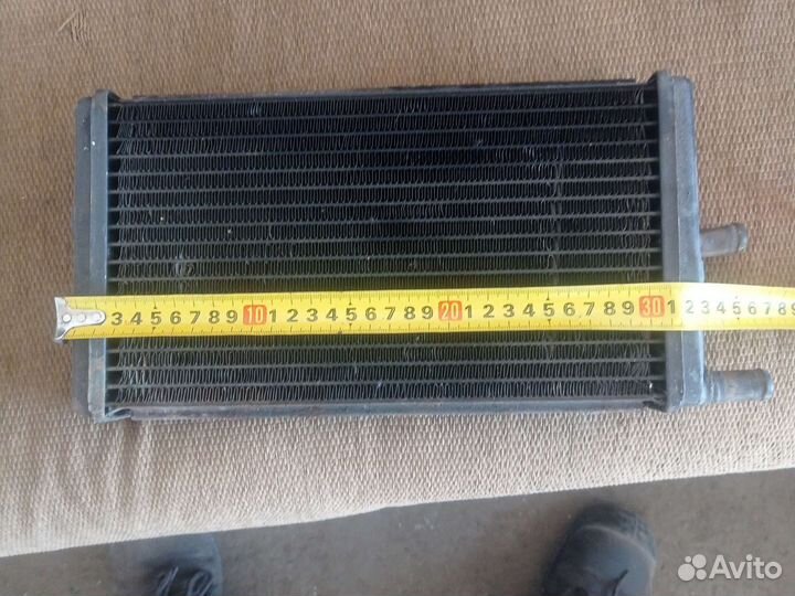 Радиатор медный дополнительной печки на газель