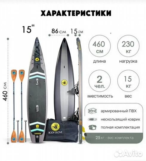 Сап борд, sup bord новый, полный комплект