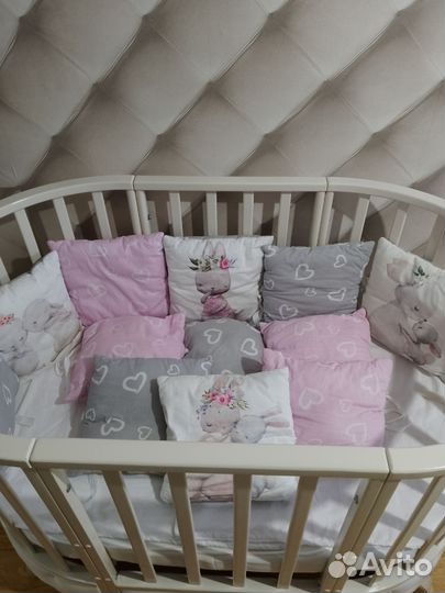 Бортики в детскую кроватку бу