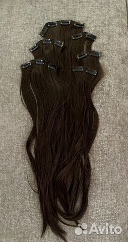 Волосы на заколках искусственные