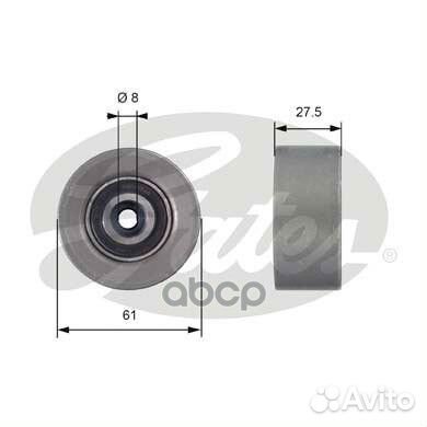 Ролик грм opel astra H,vectra C T42151 Gates