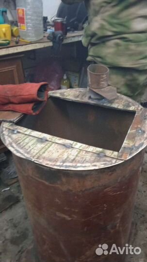 Печь буржуйка для гаража