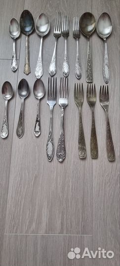 Вилки, ложки, мельхиор СССР