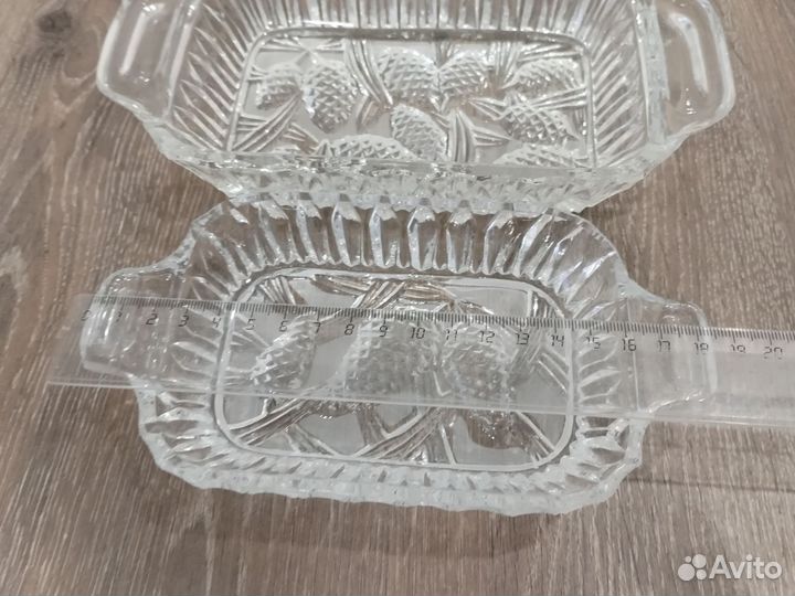 Шпротница хрустальная Сосновые шишки