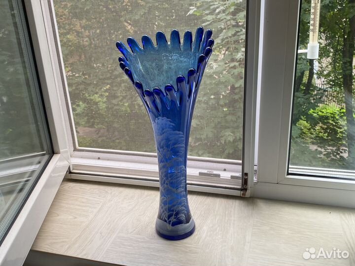 Ваза цветное стекло