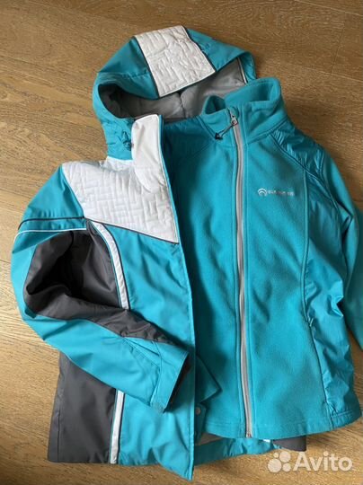 Комплект - куртка Glissade и флиска Outventure 48р