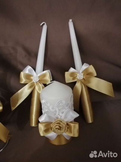 Свадебный набор золотой