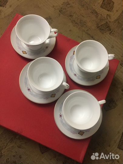 Новый чайный сервиз Коралл (Китайский фарфор)