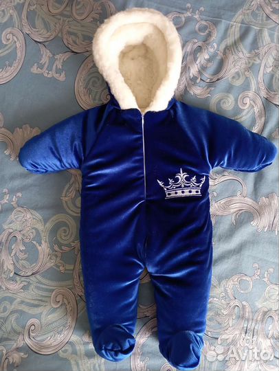 Конверт на выписку для мальчика зимний