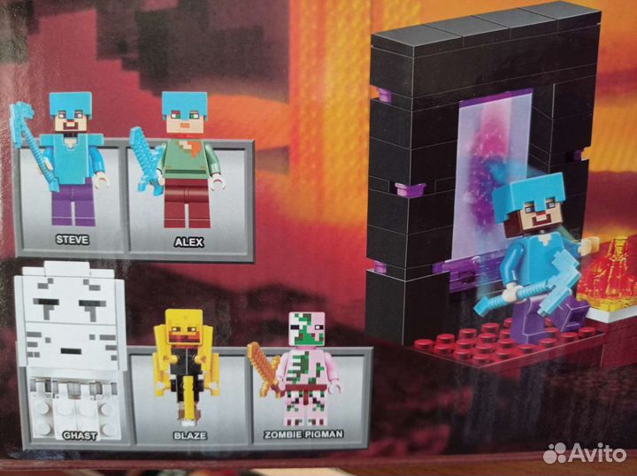 Майнкрафт Bela 10393 Крепость Нижнего Мира