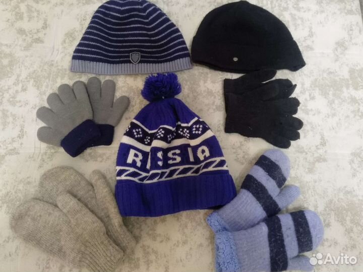 Шапки, перчатки для мальчика