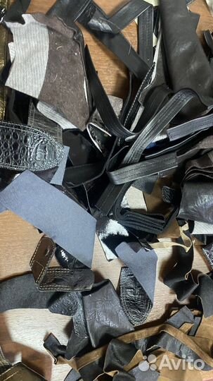 Изделия и кусочки натуральной кожи