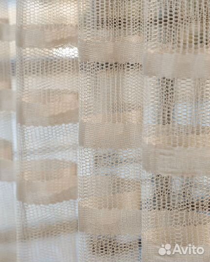 Тюль фрида крем готовый на окна пошив