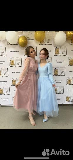 Платье на выпускной с туфлями