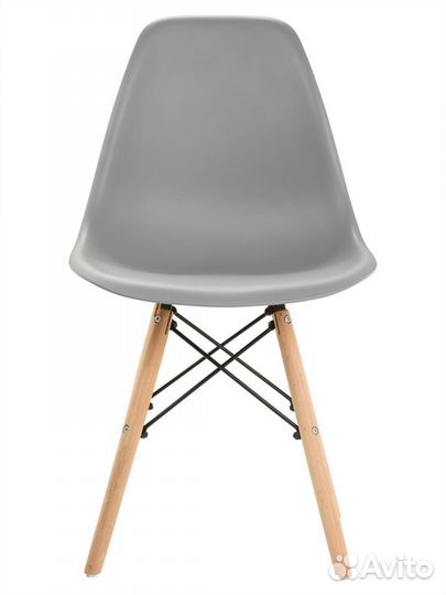Стул в стиле eames DSW, светло- серый, 1 шт