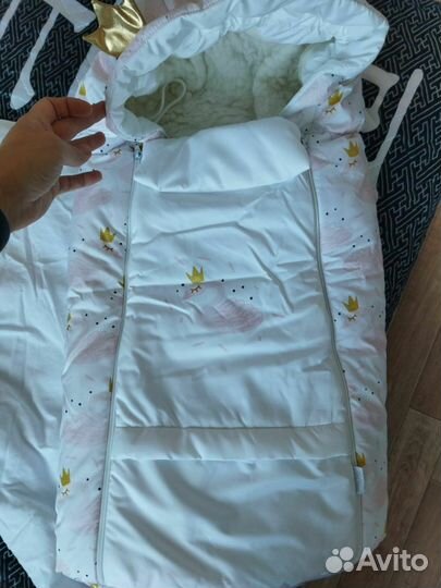 Конверт на выписку для девочки зима