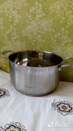 Кастрюля wellberg 6л