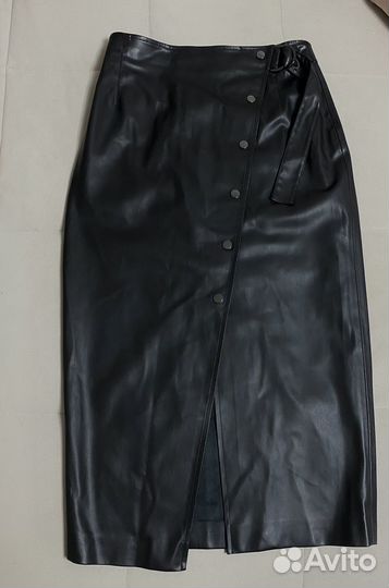 Кожаная юбка
