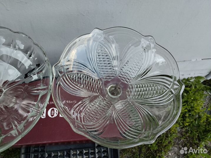 Ваза для фруктов на ножке СССР