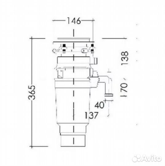 Измельчитель пищевых отходов Kuppersberg WSS 750 B