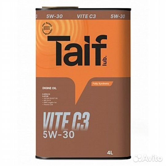 Масло моторное taif Vite C3 5W-30 4л