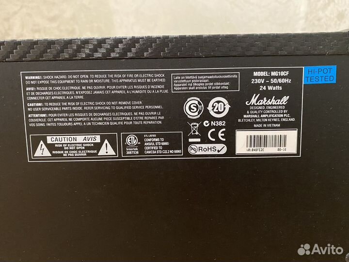 Гитарный комбоусилитель Marshall MG10CF