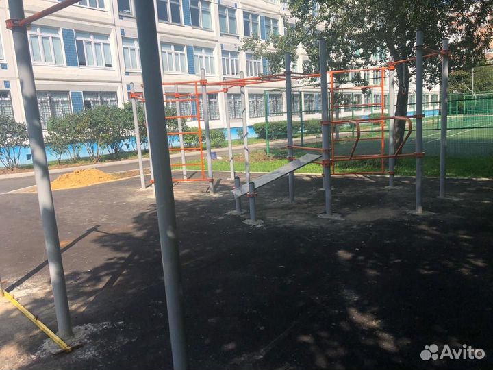 Турник тройной